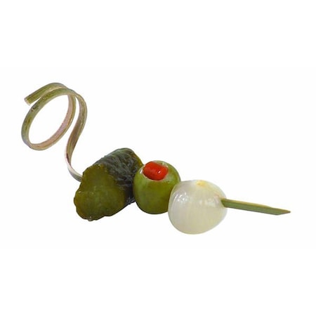 Packnwood 3.5 In. Bamboo Top Twisted Skewer, 2000PK 210BBTWIST9